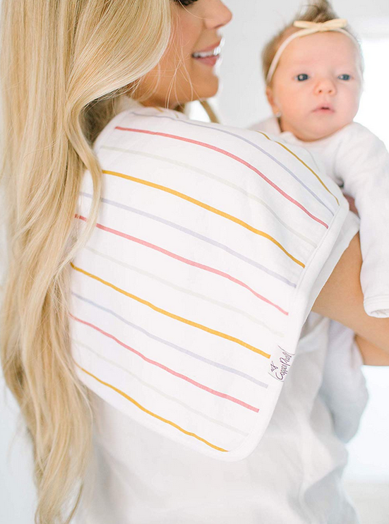 Copper Pearl Olive Burp Cloth - Elegant Mommy