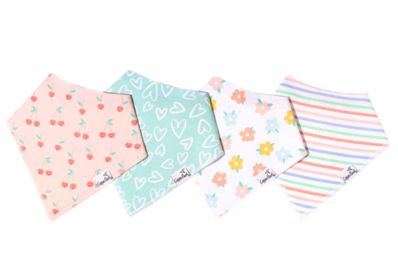 Cheery Single Bandana Bib By Copper Pearl - Elegant Mommy
