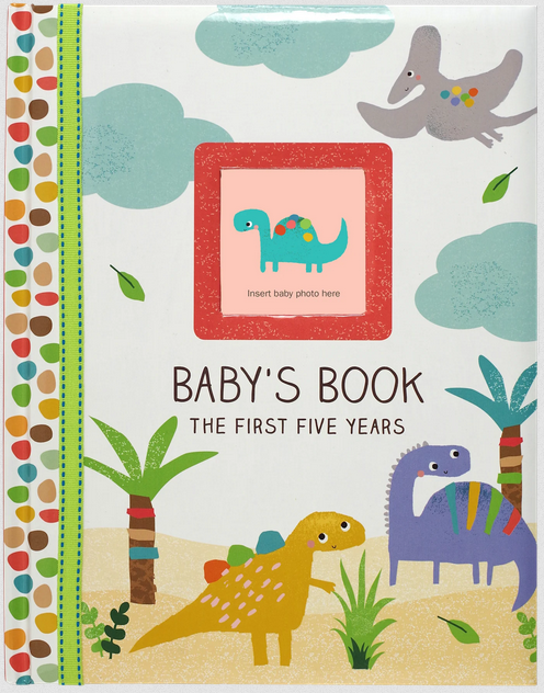 Baby's Book: The First Five Years (Dinosaurs) - Elegant Mommy