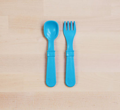 Replay, Toddler Utensil Fork and Spoon Set - Elegant Mommy