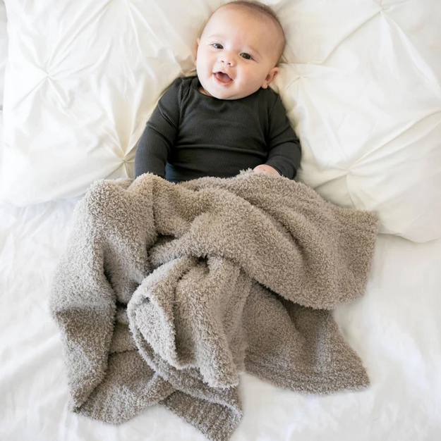 Saranoni: Ribbed Bamboni Mini Blanket - Elegant Mommy