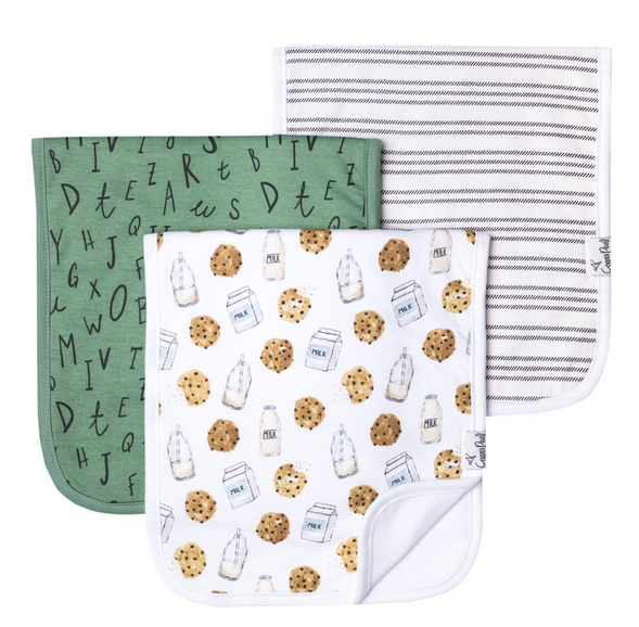 Copper Pearl Chip Burp Cloths - Elegant Mommy