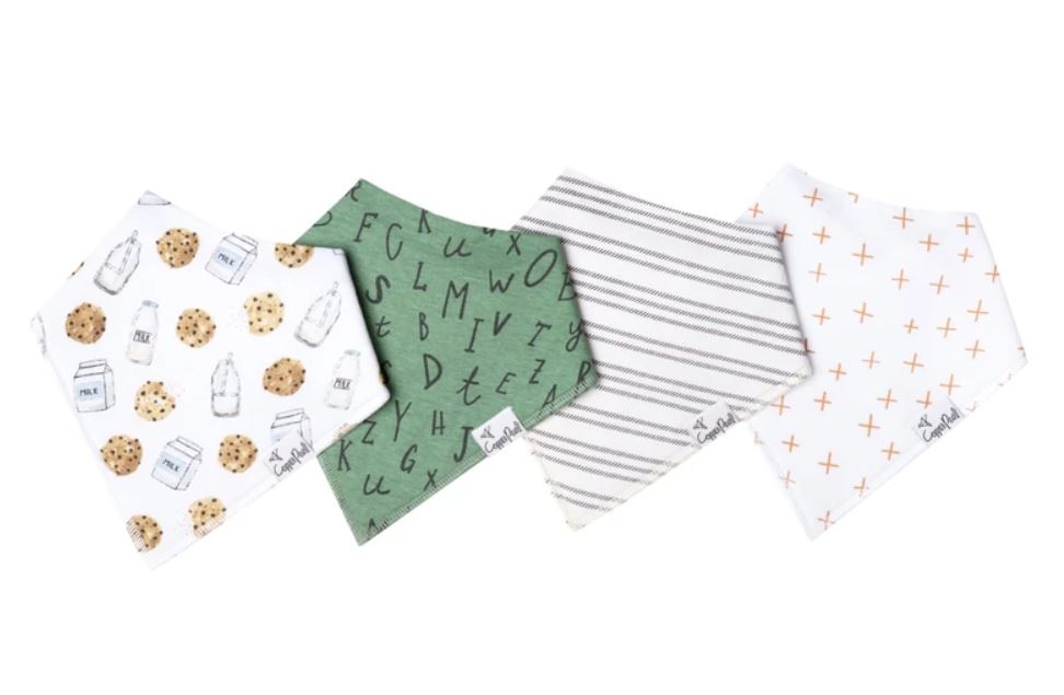 Copper Pearl Chip Bibs - Elegant Mommy