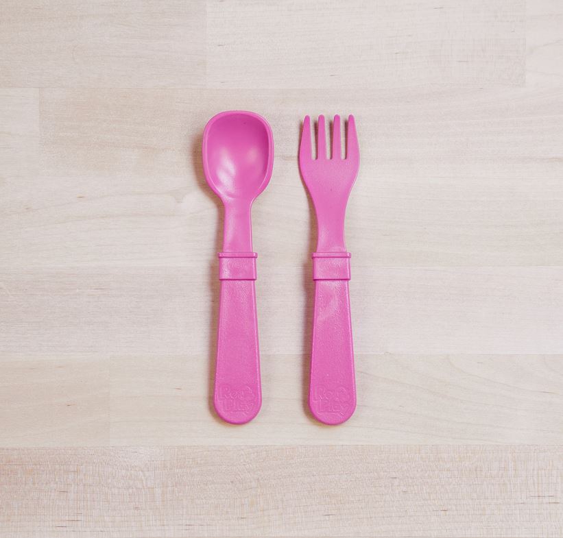 Replay, Toddler Utensil Fork and Spoon Set - Elegant Mommy