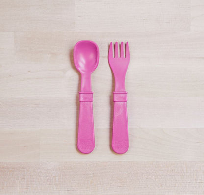 Replay, Toddler Utensil Fork and Spoon Set - Elegant Mommy