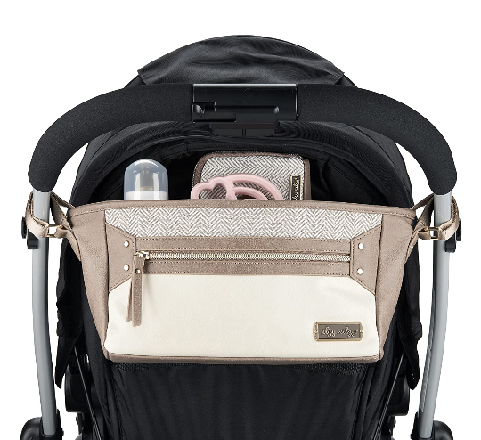 Itzy Ritzy Stroller Caddy - Vanilla Latte - Elegant Mommy