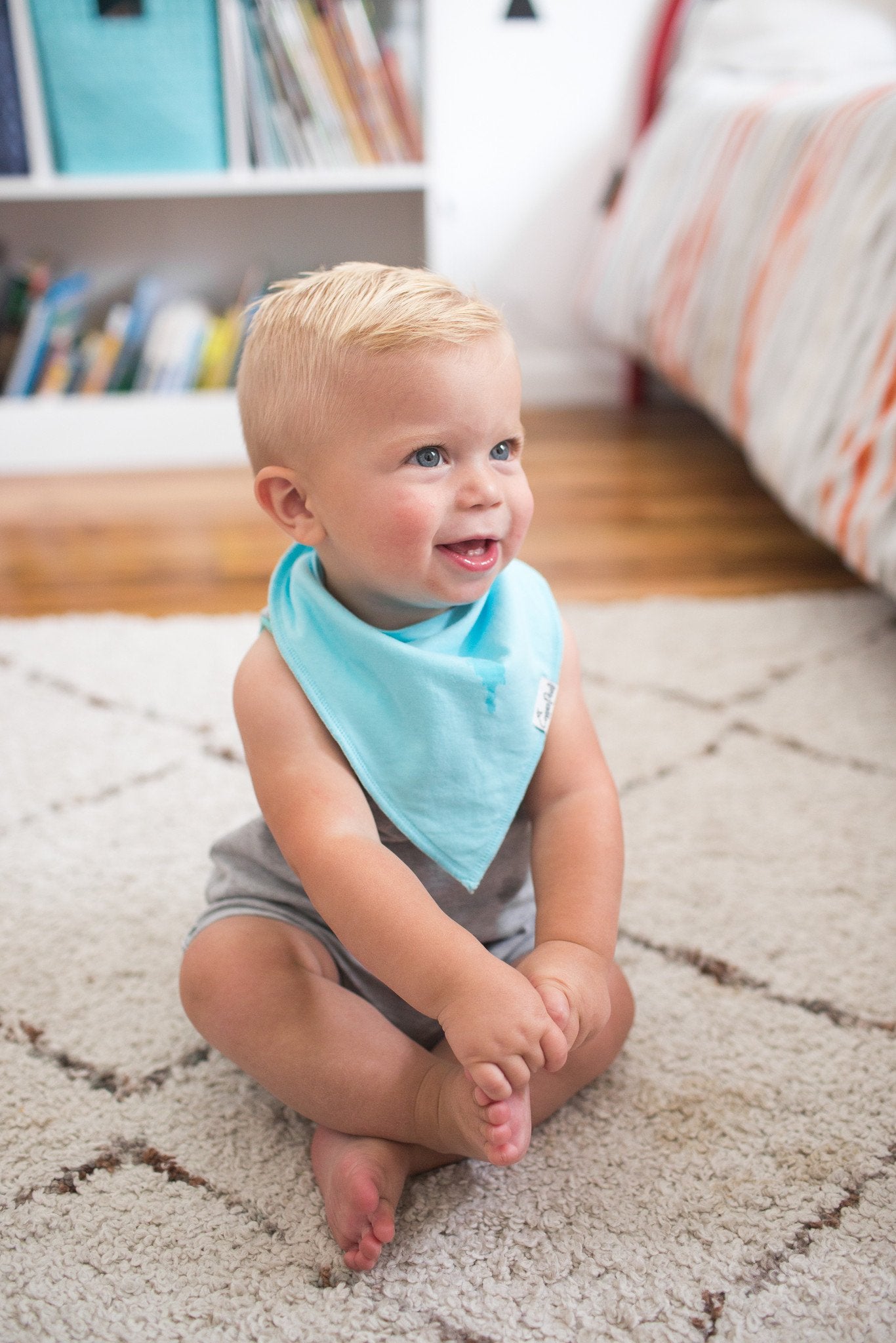 Copper Pearl Oxford Bibs - Elegant Mommy