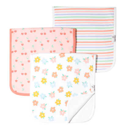 Copper Pearl Cheery Burp Cloth - Elegant Mommy