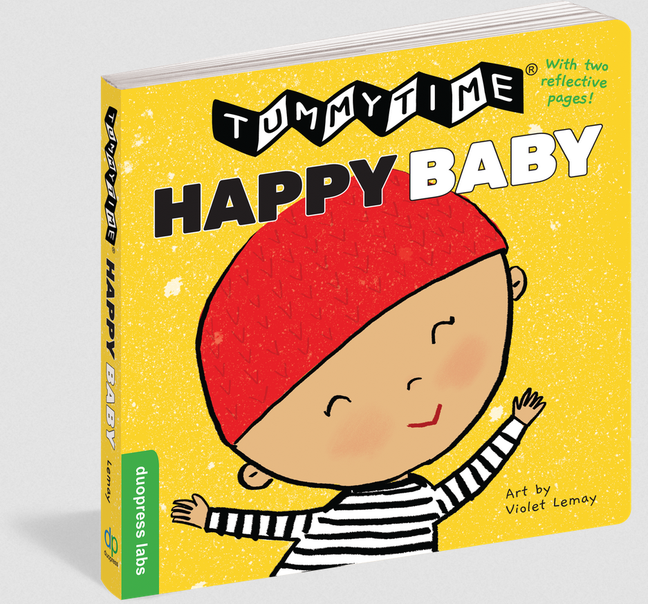 Tummy Time Happy Baby Book - Elegant Mommy