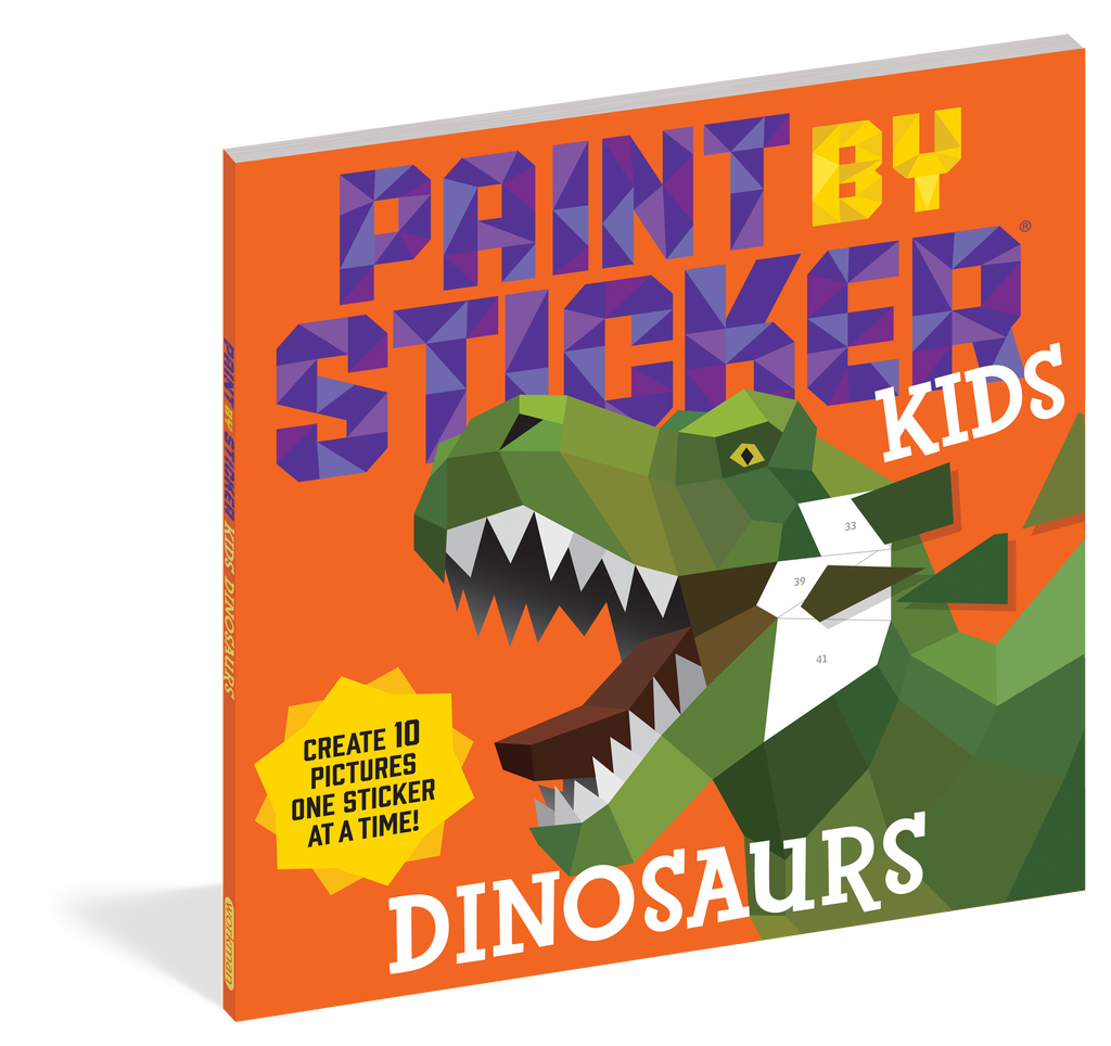 Paint By Stickers Kids: Dinosaurs (5+) - Elegant Mommy