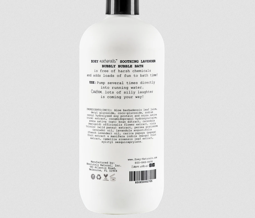 Bubbly Bubble Bath Soothing Lavendar - Elegant Mommy
