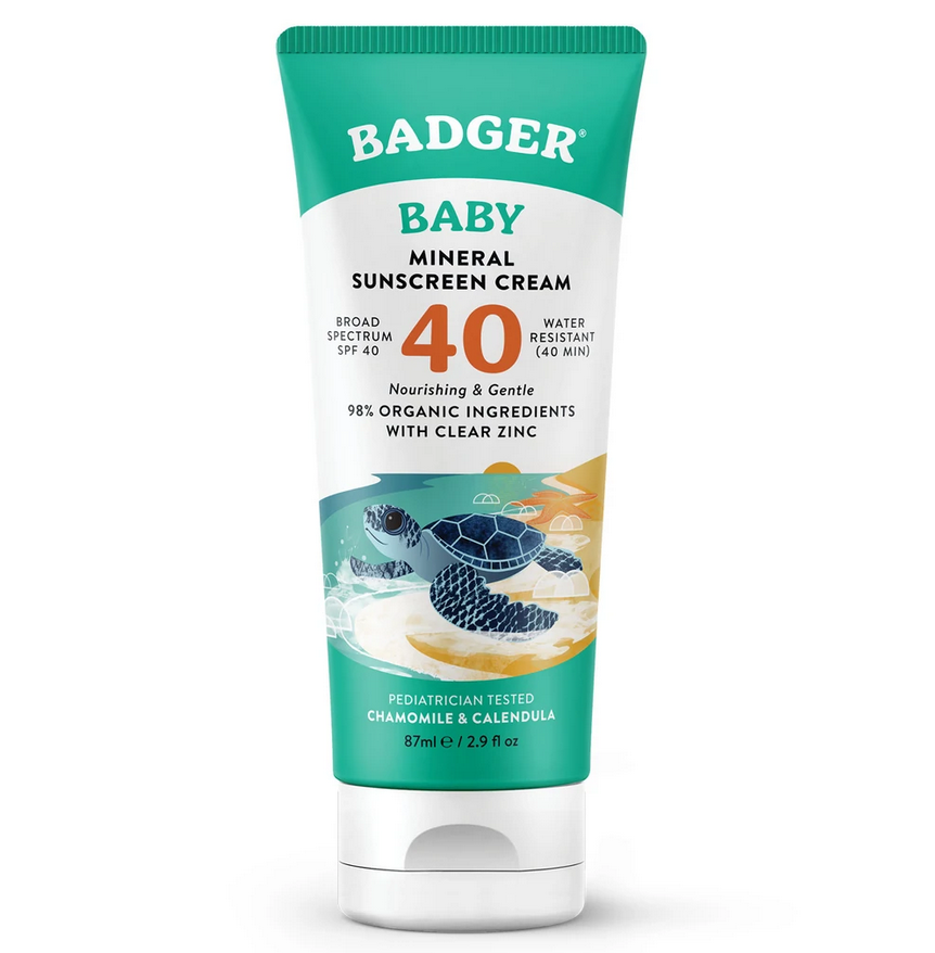 Baby Mineral Sunscreen Cream SPF 40- 2.9 oz - Elegant Mommy