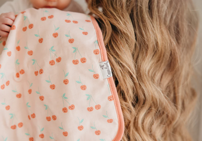 Copper Pearl Cheery Burp Cloth - Elegant Mommy
