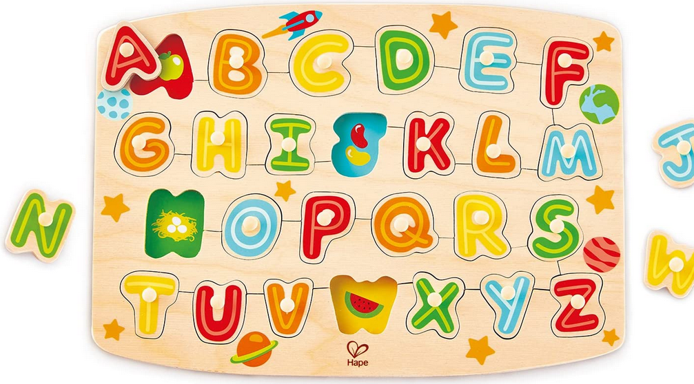 Alphabet Peg Puzzle - Elegant Mommy