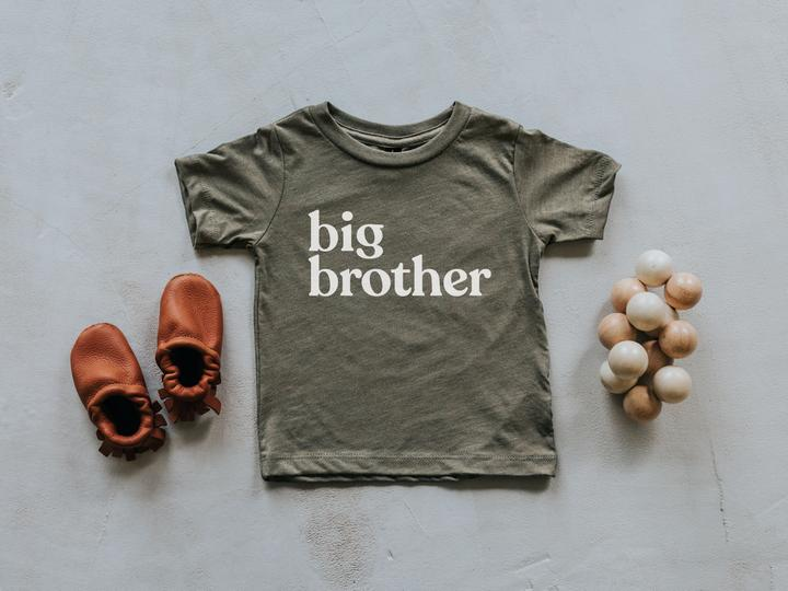 Big Brother T-Shirt - Olive - Elegant Mommy