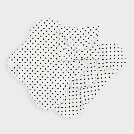 ImseVimse Cloth Sanitary Pads Black Dots Sanitary Pad 3 pack - Elegant Mommy