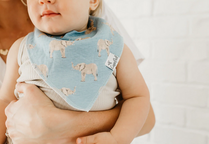 Blush Single Bandana Bib By Copper Pearl - Elegant Mommy
