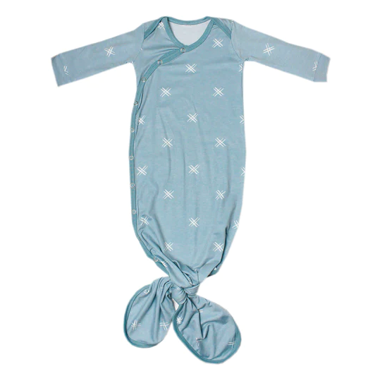 Hayden Newborn Knotted Gown - Elegant Mommy