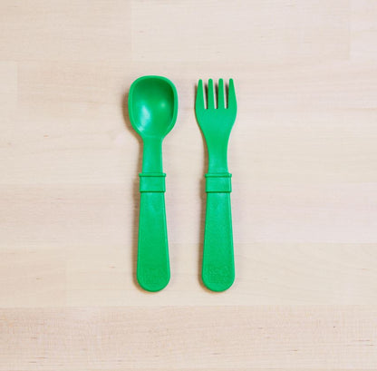 Replay, Toddler Utensil Fork and Spoon Set - Elegant Mommy