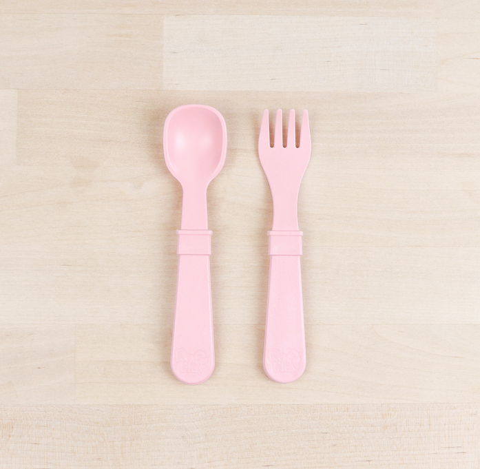 Replay, Toddler Utensil Fork and Spoon Set - Elegant Mommy