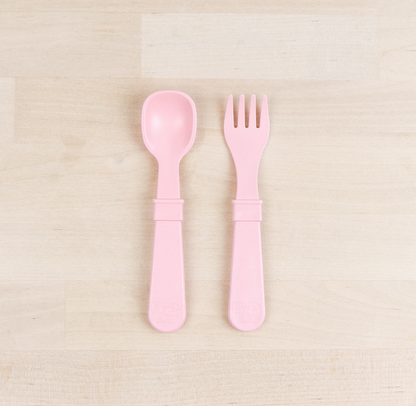 Replay, Toddler Utensil Fork and Spoon Set - Elegant Mommy