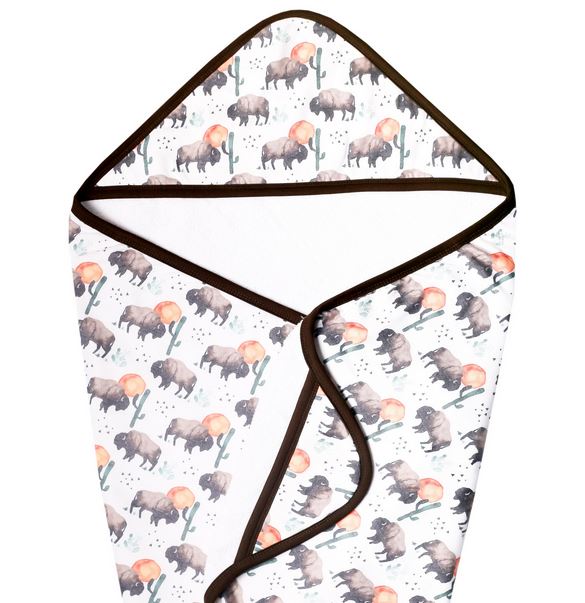 Bison Knit Hooded Towel - Elegant Mommy