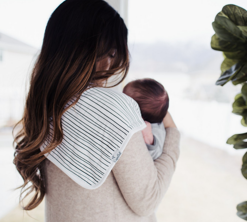 Copper Pearl Alta  Burp Cloths - Elegant Mommy