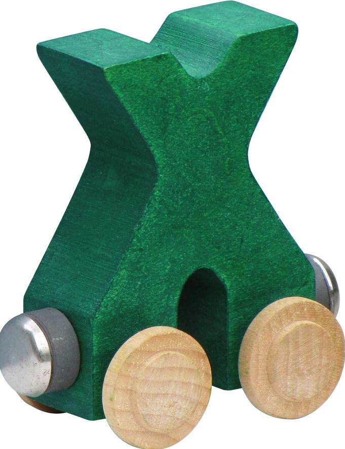 Wooden Name Trian - Stained - Elegant Mommy