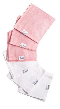 Copper Pearl Washcloths Pink - Elegant Mommy