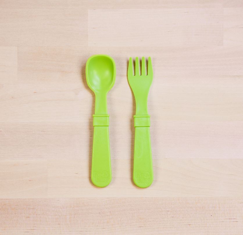 Replay, Toddler Utensil Fork and Spoon Set - Elegant Mommy