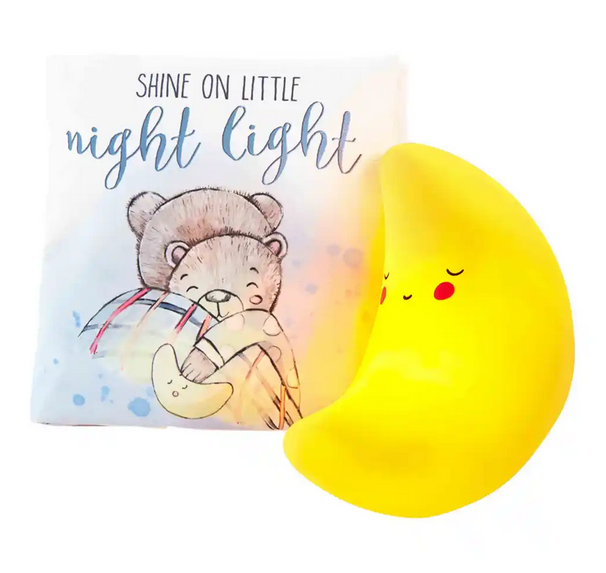 MOON NIGHT LIGHT AND BOOK - Elegant Mommy