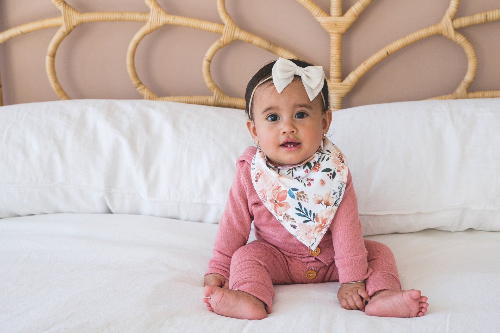 Copper Pearl  Autumn Bib - Elegant Mommy