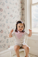 Blush Single Bandana Bib By Copper Pearl - Elegant Mommy