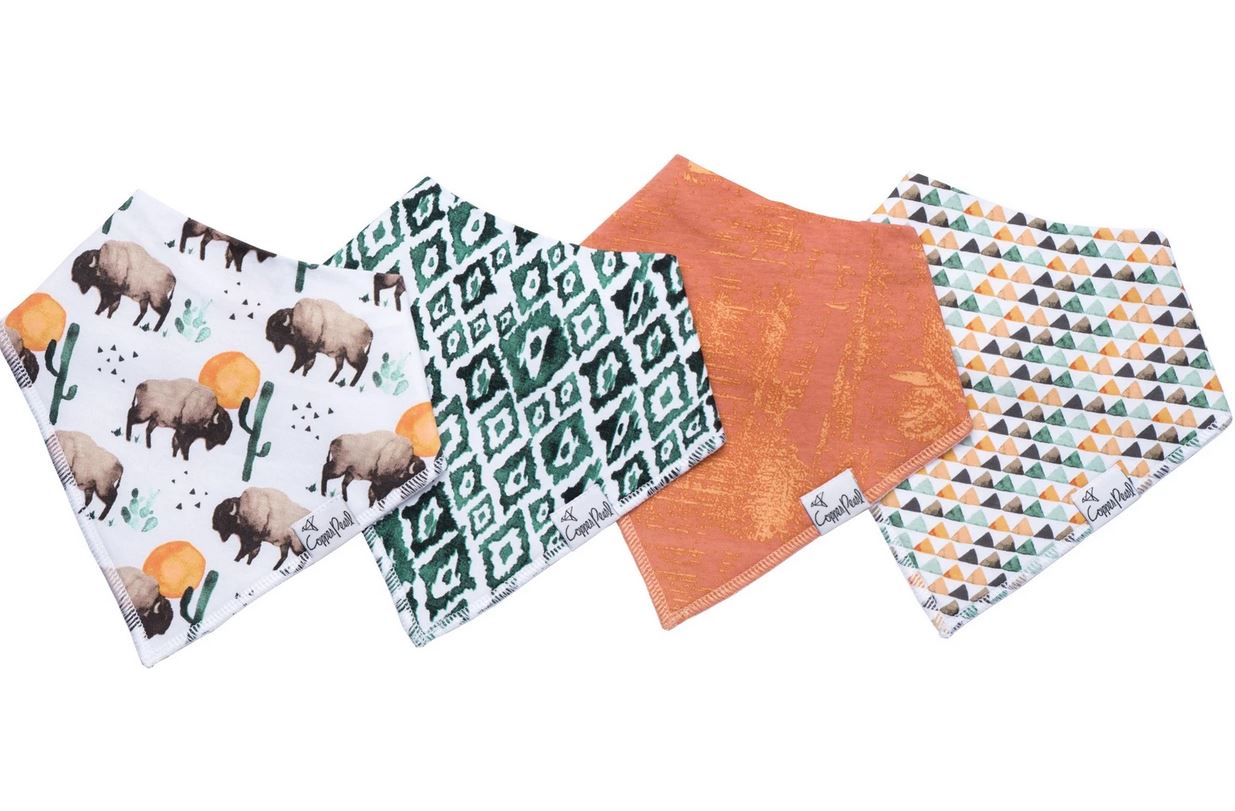 Copper Pearl  Bison Bibs - Elegant Mommy