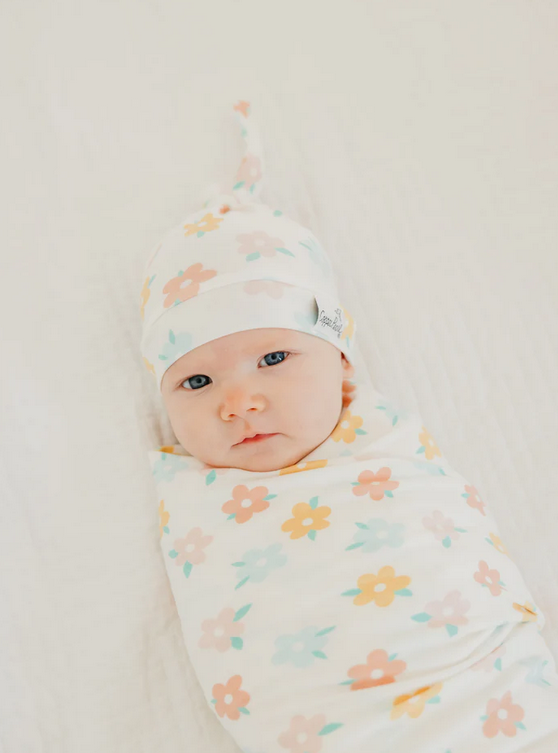 Daisy Knit Blanket Single - Elegant Mommy