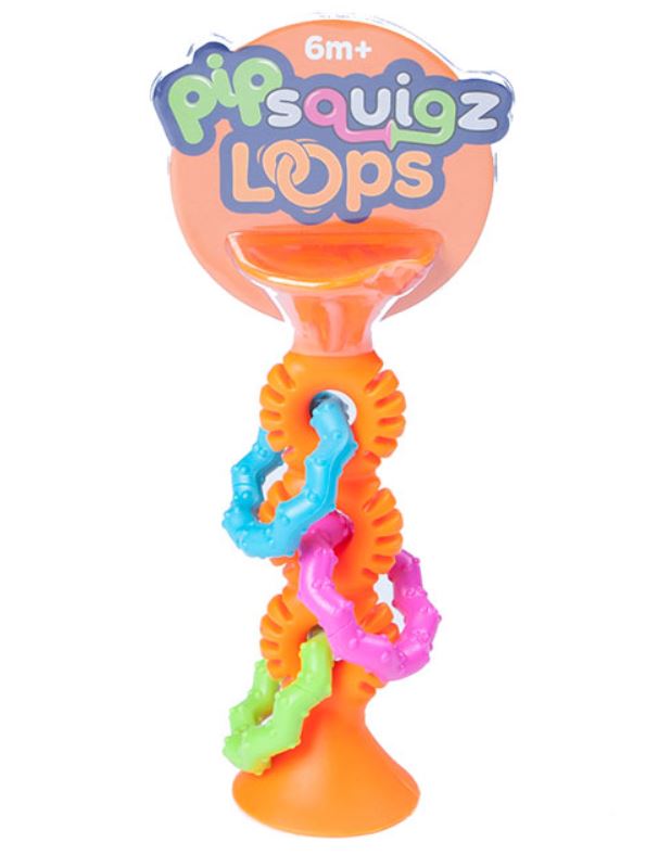 Fat Brain Toys Pip Squigz Loops-Orange - Elegant Mommy