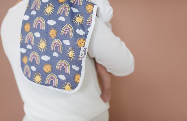 Copper Pearl Hope Burp Cloth - Elegant Mommy
