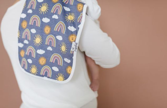 Copper Pearl Hope Burp Cloth - Elegant Mommy