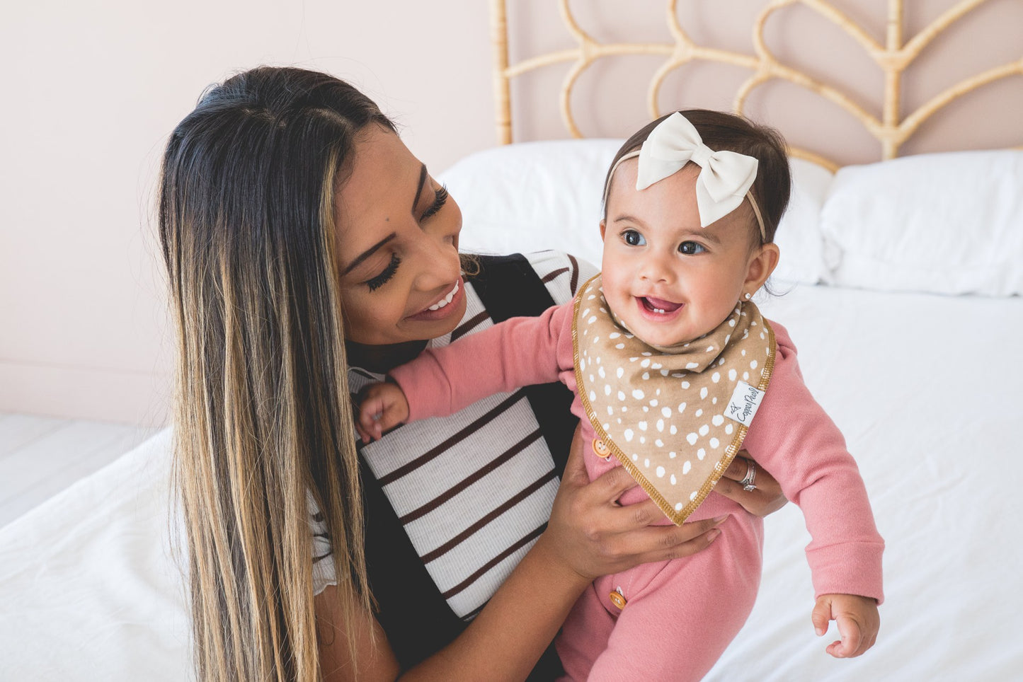 Copper Pearl  Autumn Bib - Elegant Mommy