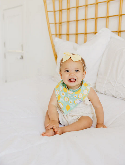 Blush Single Bandana Bib By Copper Pearl - Elegant Mommy