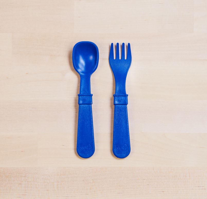 Replay, Toddler Utensil Fork and Spoon Set - Elegant Mommy