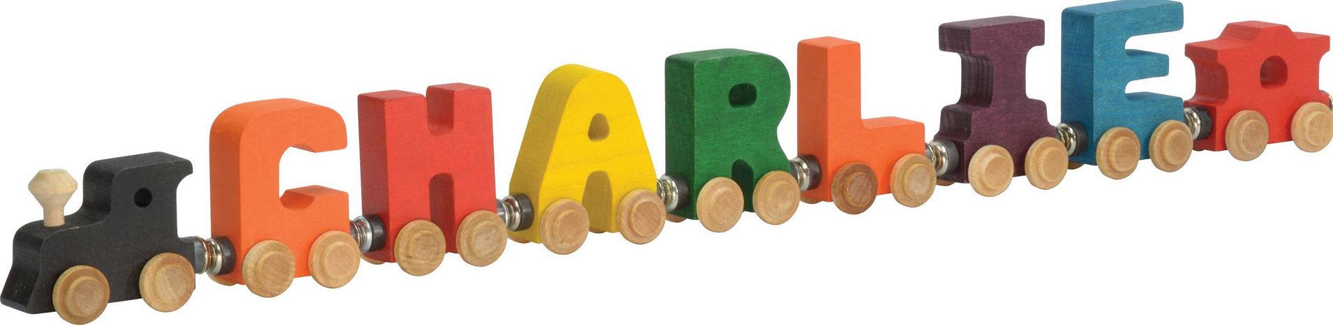 Wooden Name Trian - Stained - Elegant Mommy