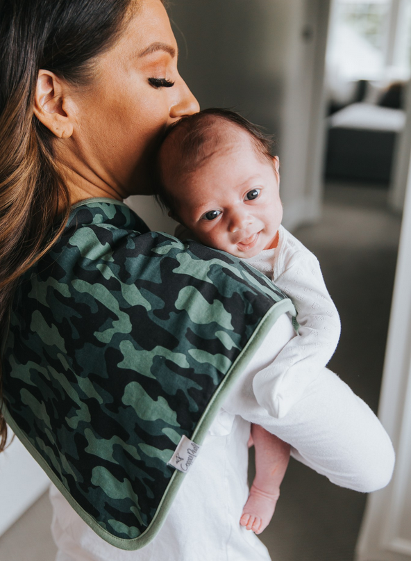 Copper Pearl Diesel Burp Cloth - Elegant Mommy