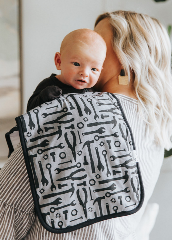 Copper Pearl Diesel Burp Cloth - Elegant Mommy