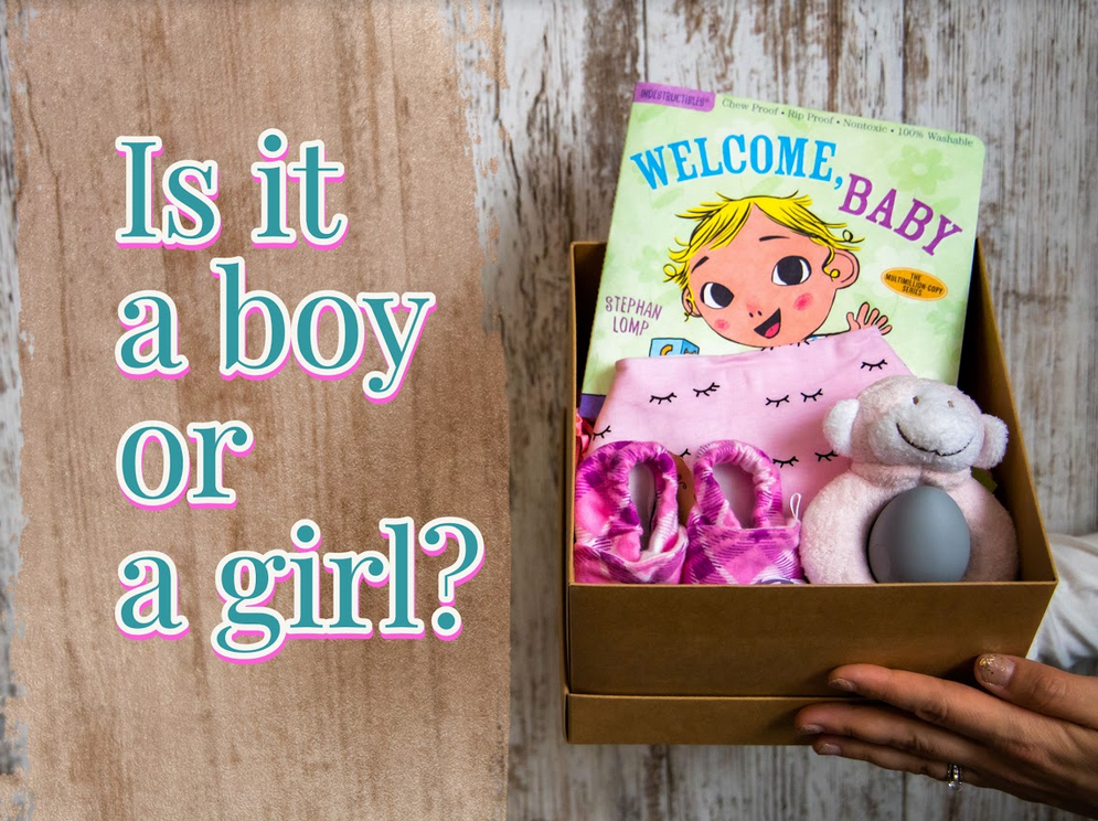 Gender Reveal Box- Is it a boy or a girl? - Elegant Mommy