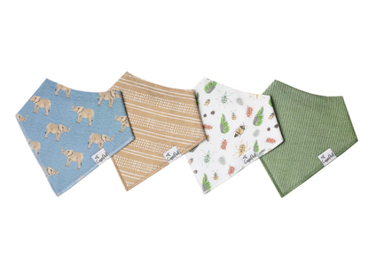 Blush Single Bandana Bib By Copper Pearl - Elegant Mommy