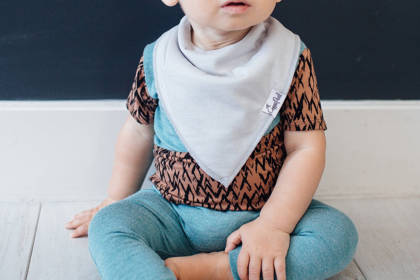 Copper Pearl Oxford Bibs - Elegant Mommy
