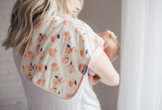 Copper Pearl Morgan Burp Cloth - Elegant Mommy