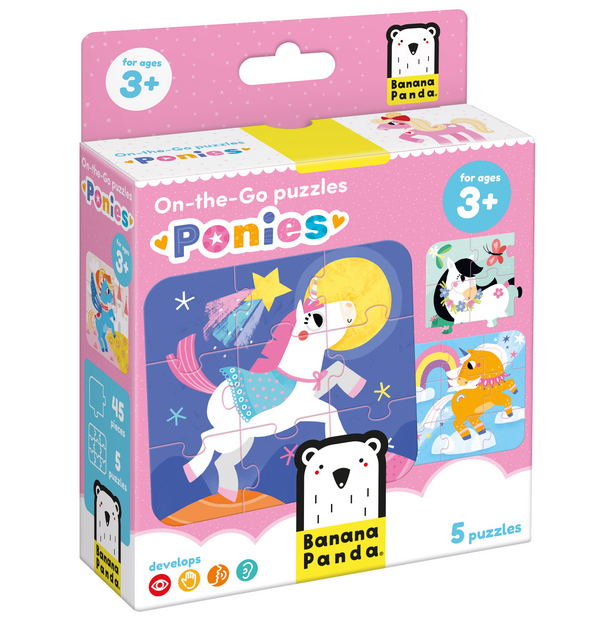 On-the-Go Puzzles Ponies 3+ - Elegant Mommy