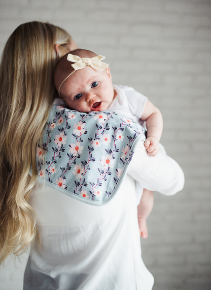Copper Pearl Morgan Burp Cloth - Elegant Mommy